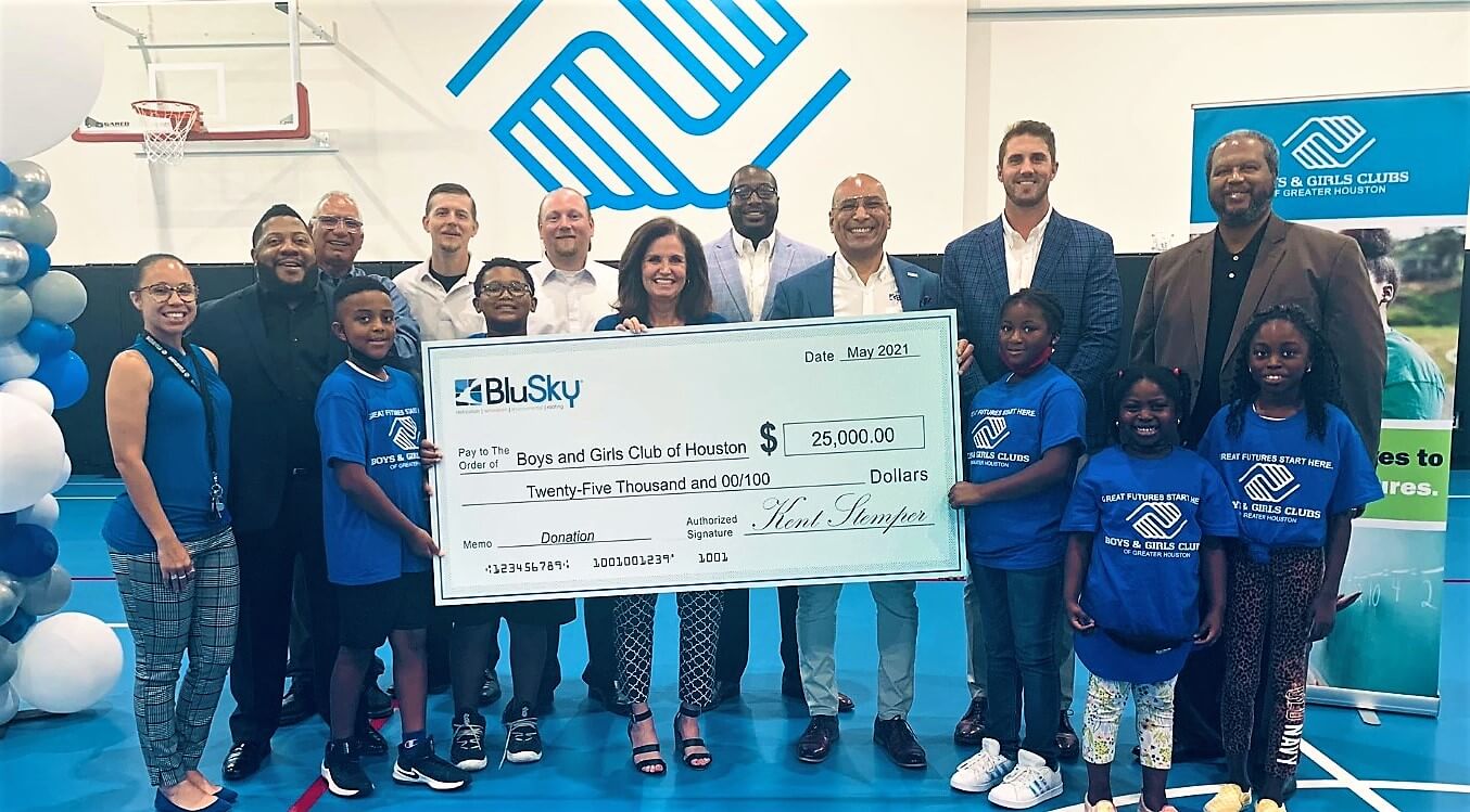 BluSky presents $25,000 to Boys & Girls Clubs of Greater Houston